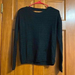 OhMG! Black Open-Back Sweater